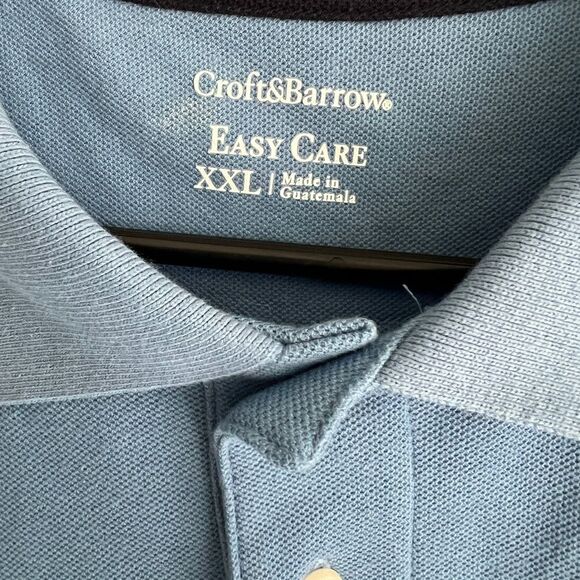 NWT XXL Croft & Barrow Easy Care Polo – Blue - Picture 2 of 3